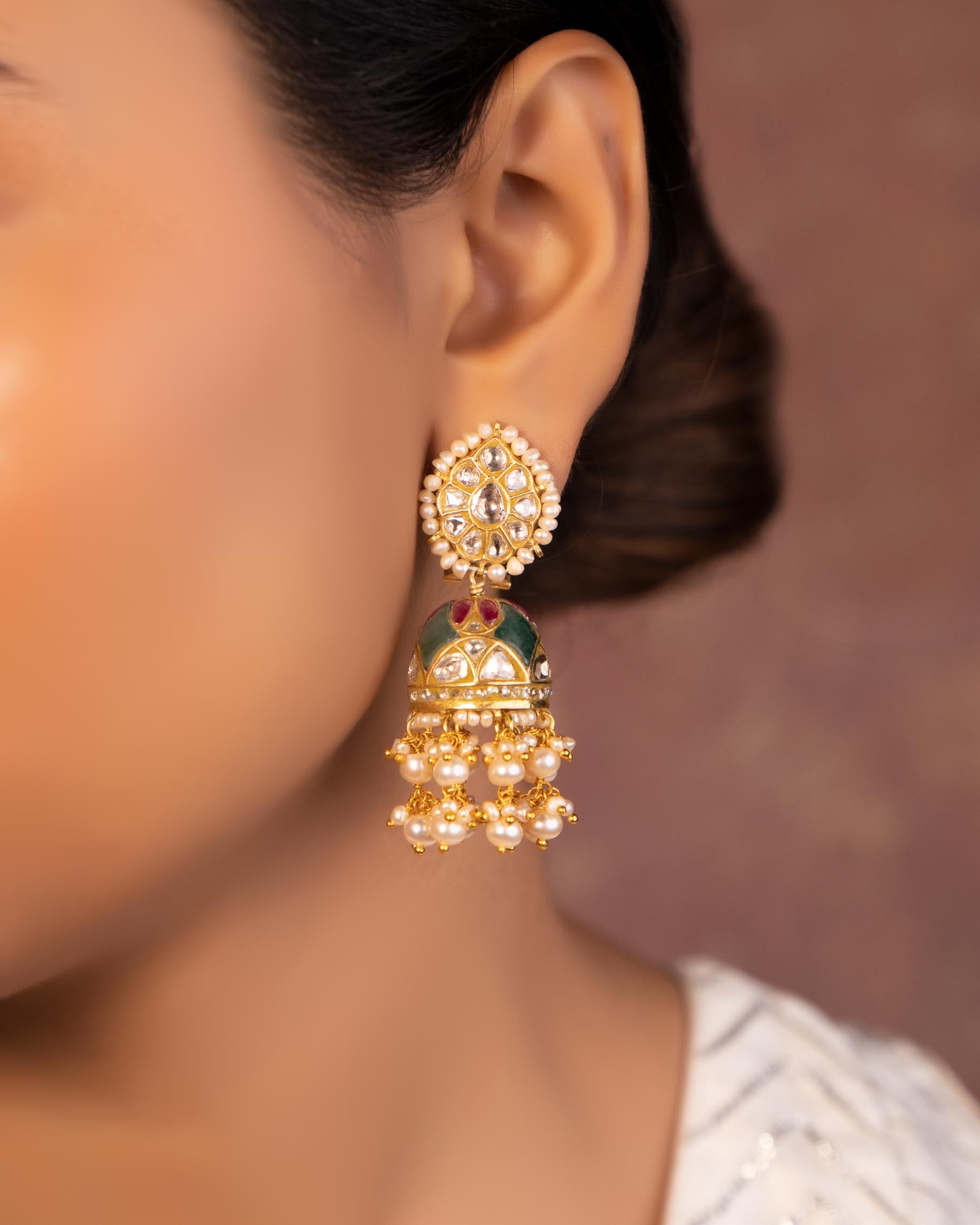 Maitri Polki Jhumkas