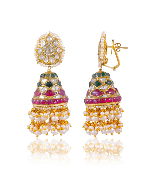 Ruchi Polki Jhumkas