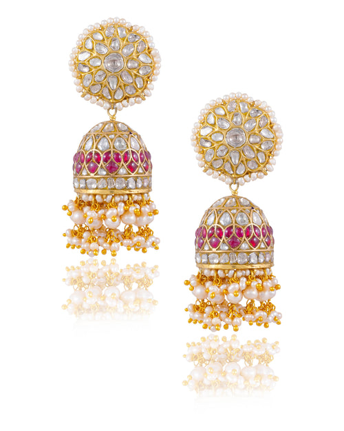 Kekashah Polki Jhumkas
