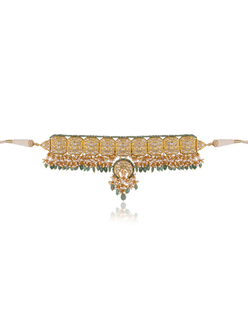 Ekta Choker And Seong Chandbalis Polki Set