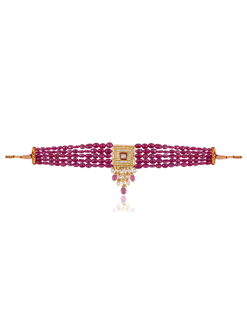 Kimmy Polki Bead Choker