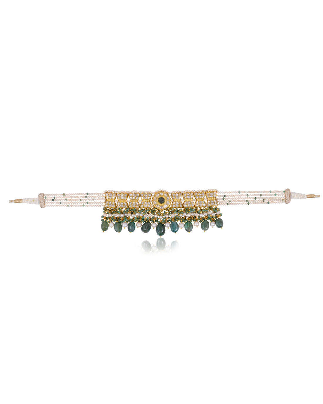 Ashia Choker And Aksha Tops Polki Set