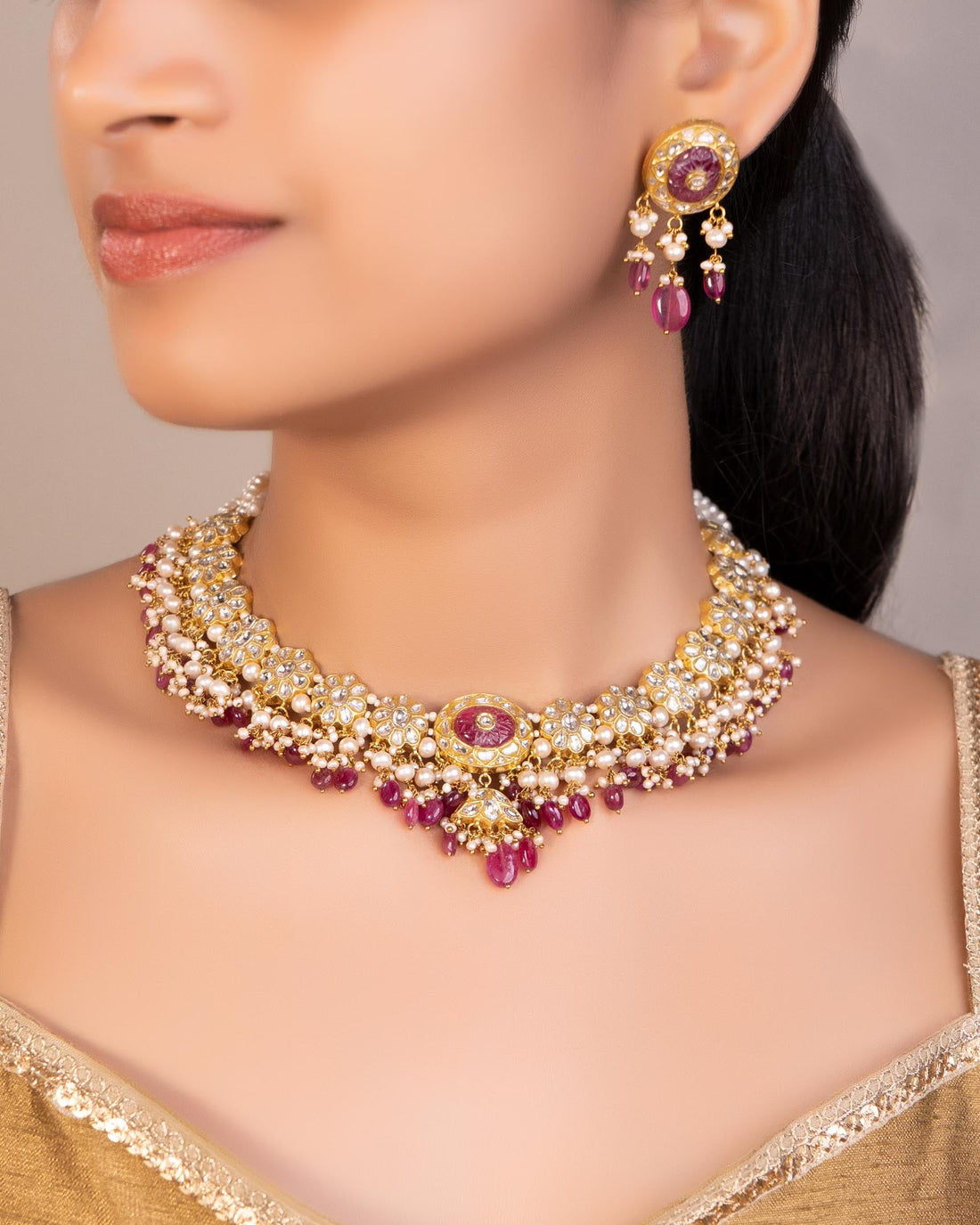 Bonnie Polki Necklace