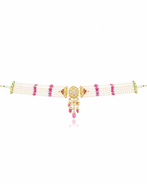 Lavanya Polki Bead Choker