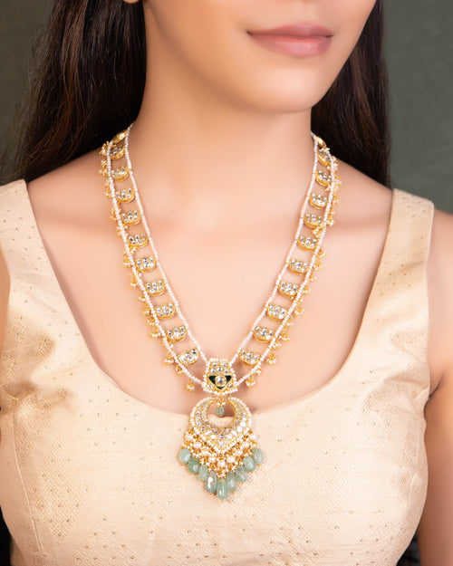 Sachita Polki Long Necklace - NO ORDERS