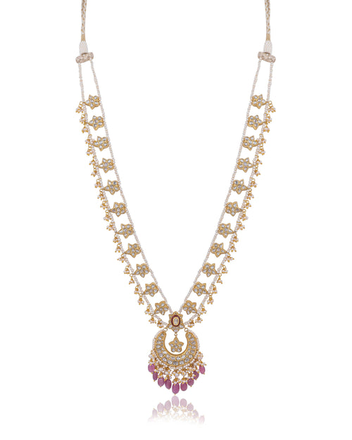Hira Polki Long Necklace