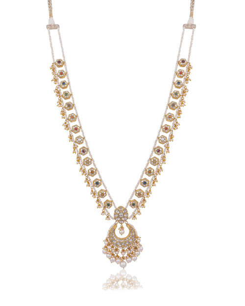 Sambhavi Polki Long Necklace