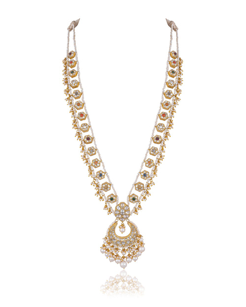 Sambhavi Polki Long Necklace