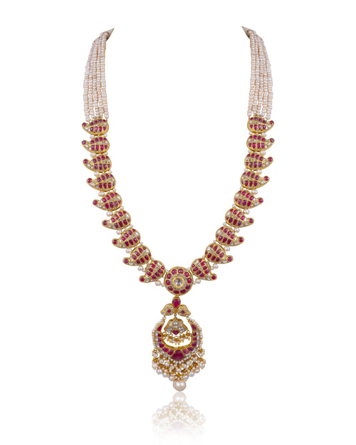 Jamila Polki Long Necklace