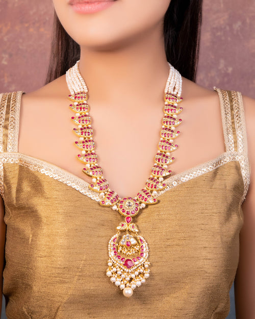 Jamila Polki Long Necklace