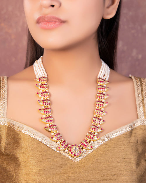 Jamila Polki Long Necklace