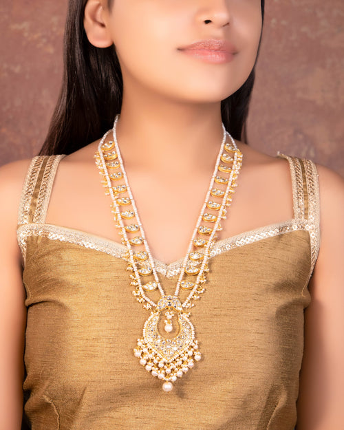 Hanshini Polki Long Necklace - NO ORDERS