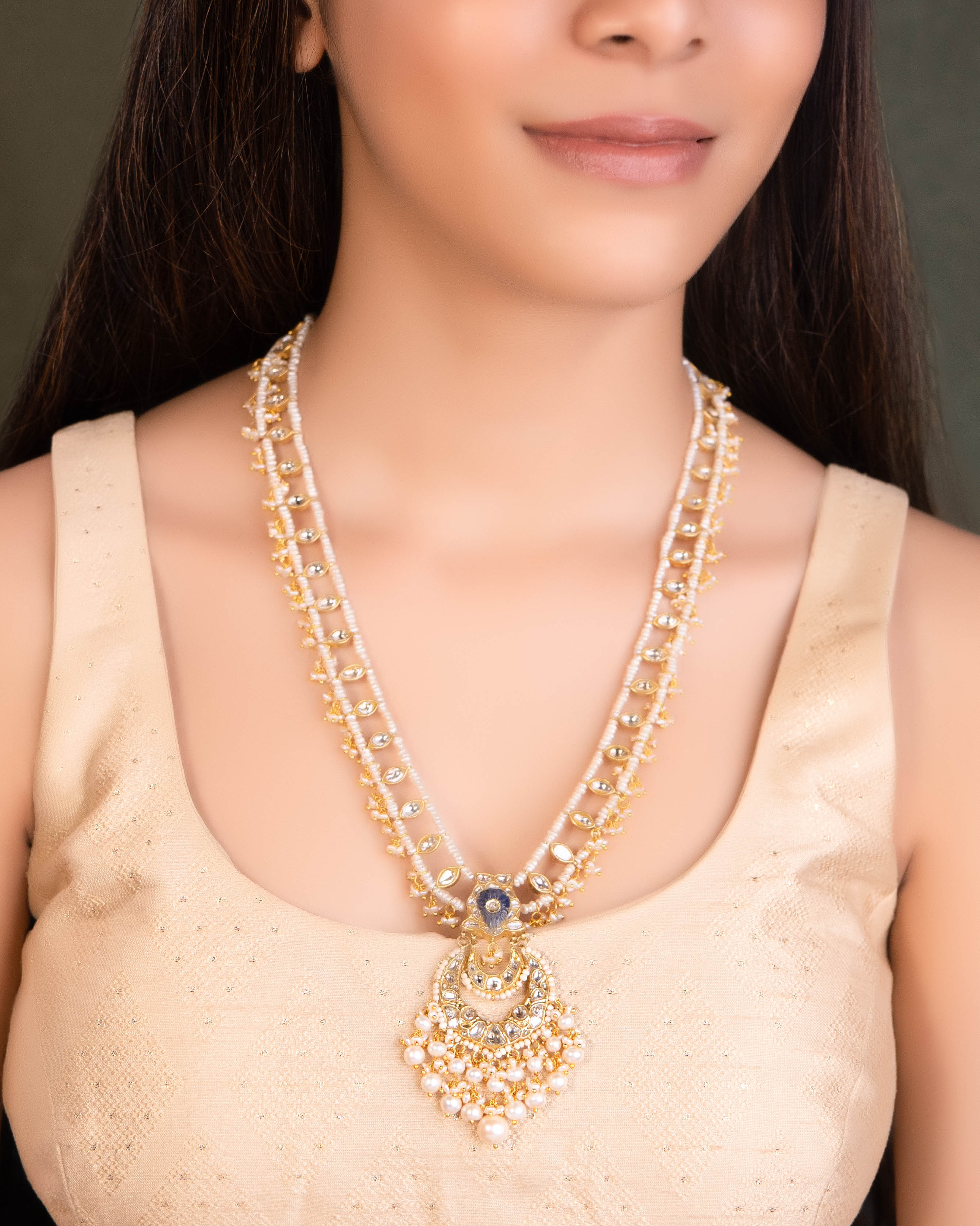 Polki long online necklace sets