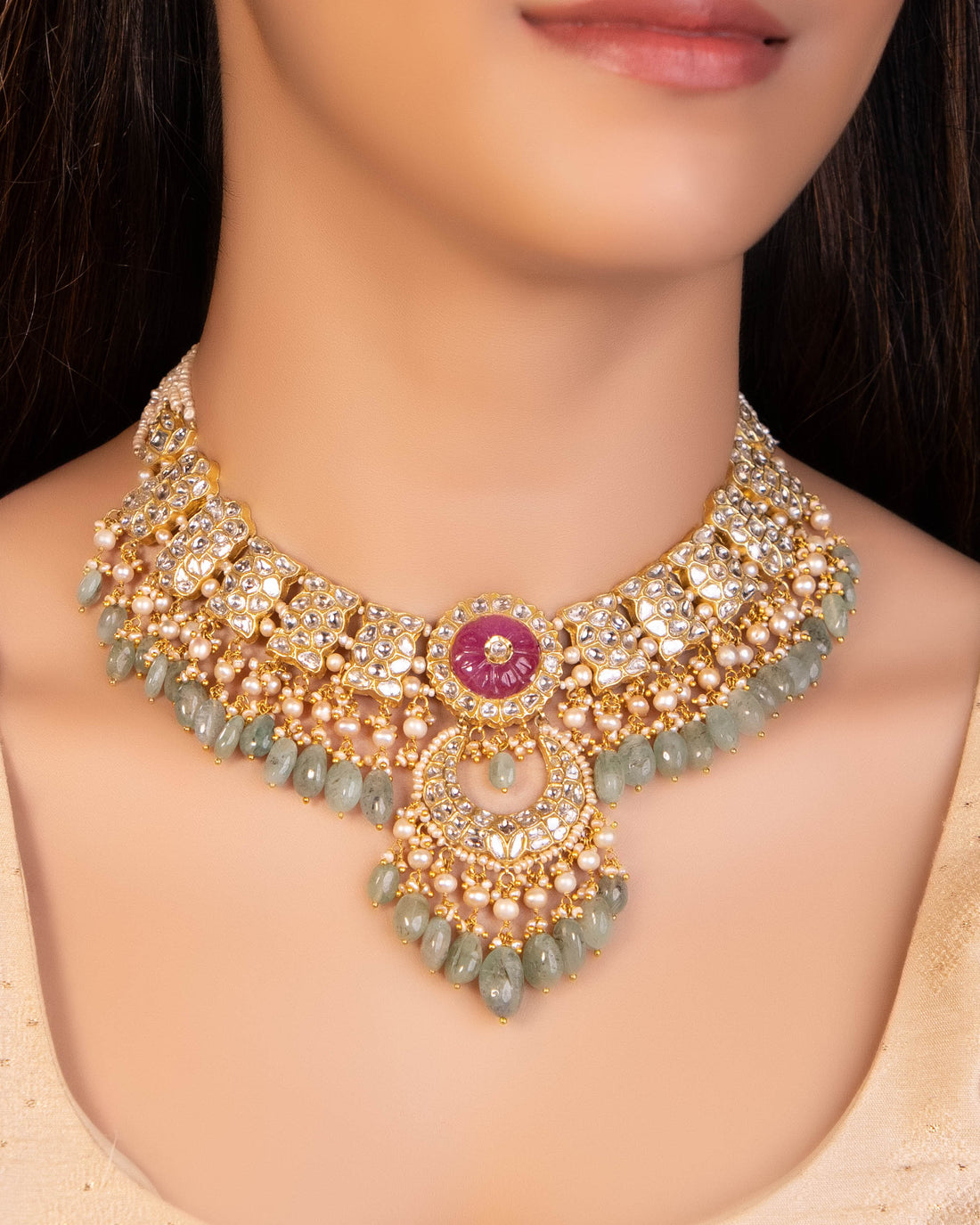 Jyoti Choker And Amishi Chandbalis Polki Set