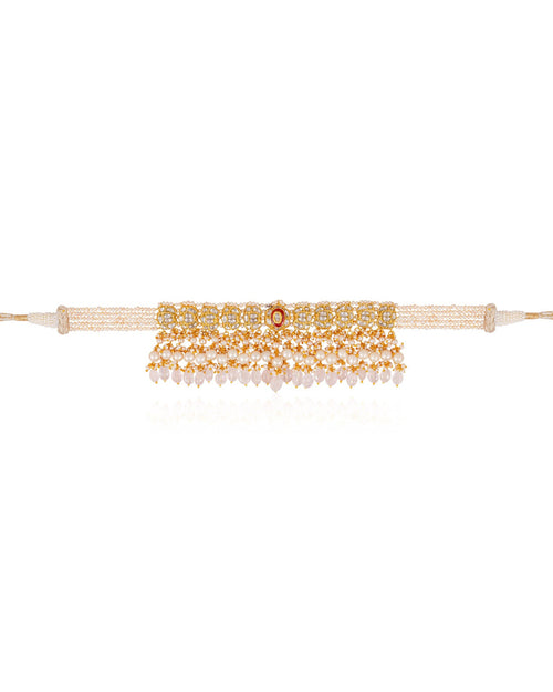 Brushra Choker And Arpita Tops Polki Set