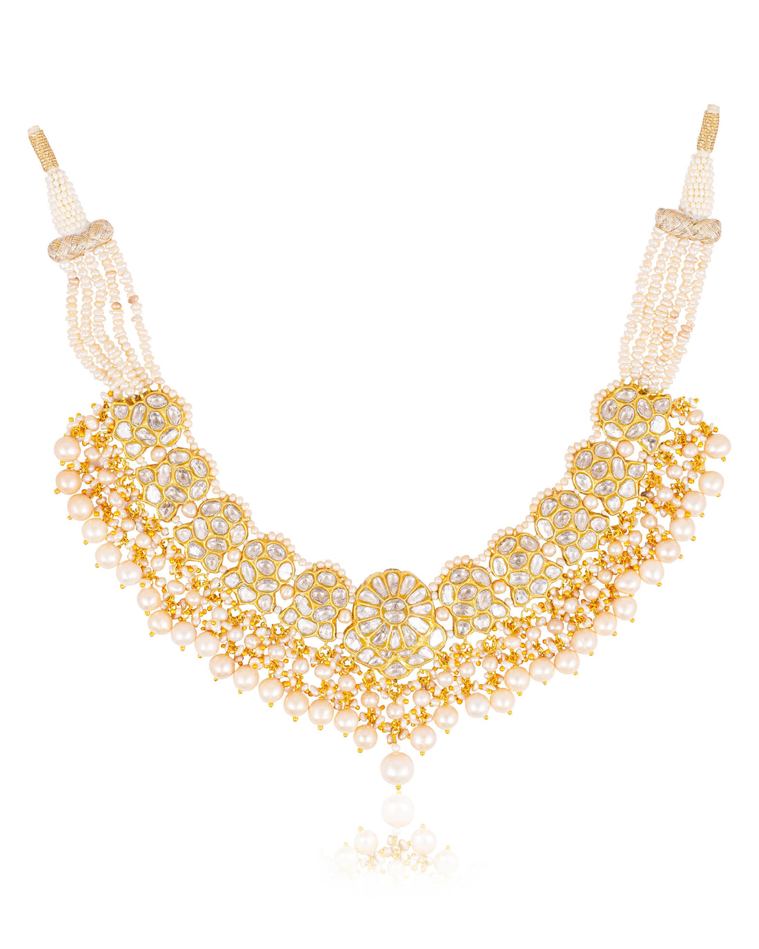 Saira Necklace And Michelle Tops Polki Set