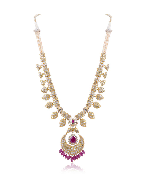 Nirvi Polki Long Necklace