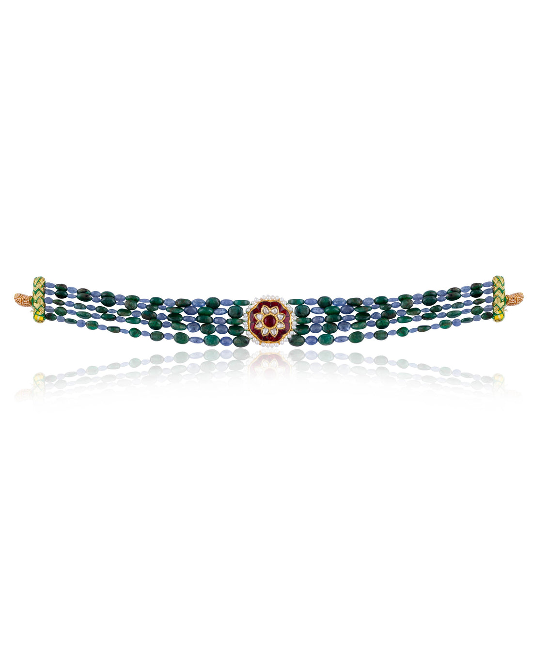 Kaivailya Polki Bead Choker