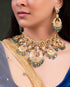 Madhuri Necklace And Aishwarya Chandbalis Polki Set