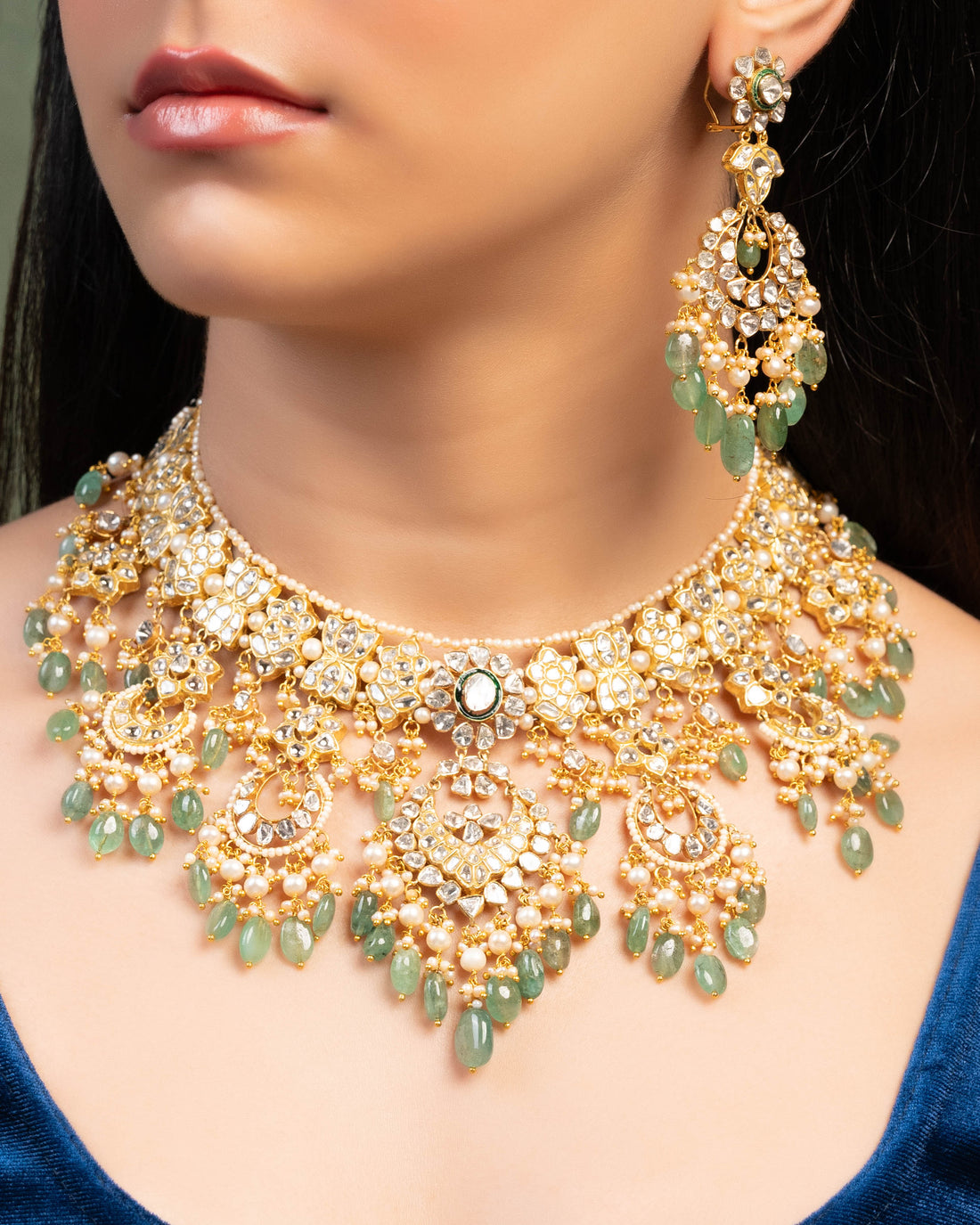 Alina Polki And Diamond Necklace