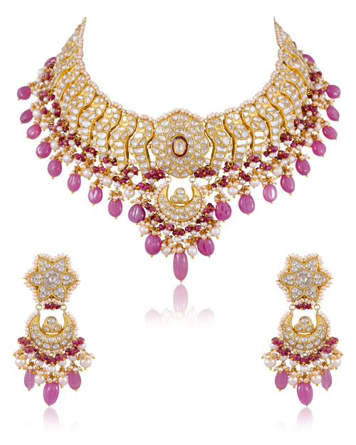 Shenandoah Necklace And Wendy Chandbalis Polki Set