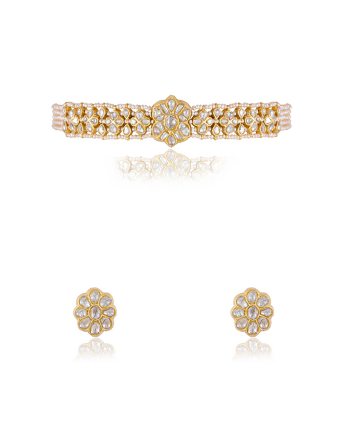 Amita Choker And Imani Tops Polki Set