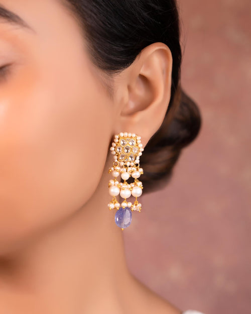 Earlene Choker And Sumira Tops Polki Set