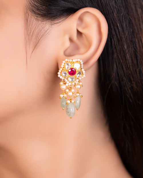 Parinita Choker And Parita Tops Polki Set