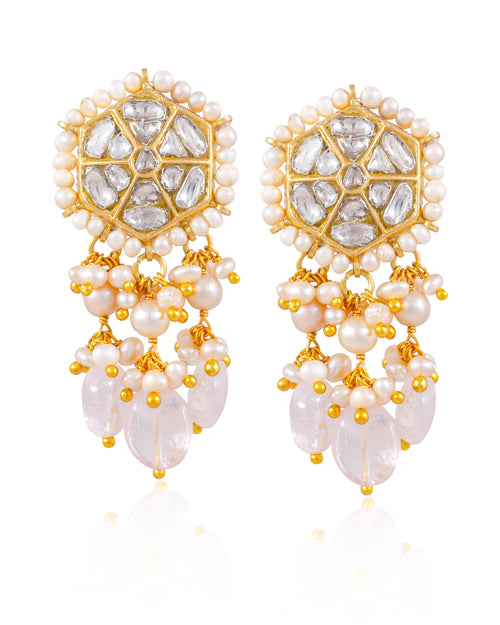 Brushra Choker And Arpita Tops Polki Set