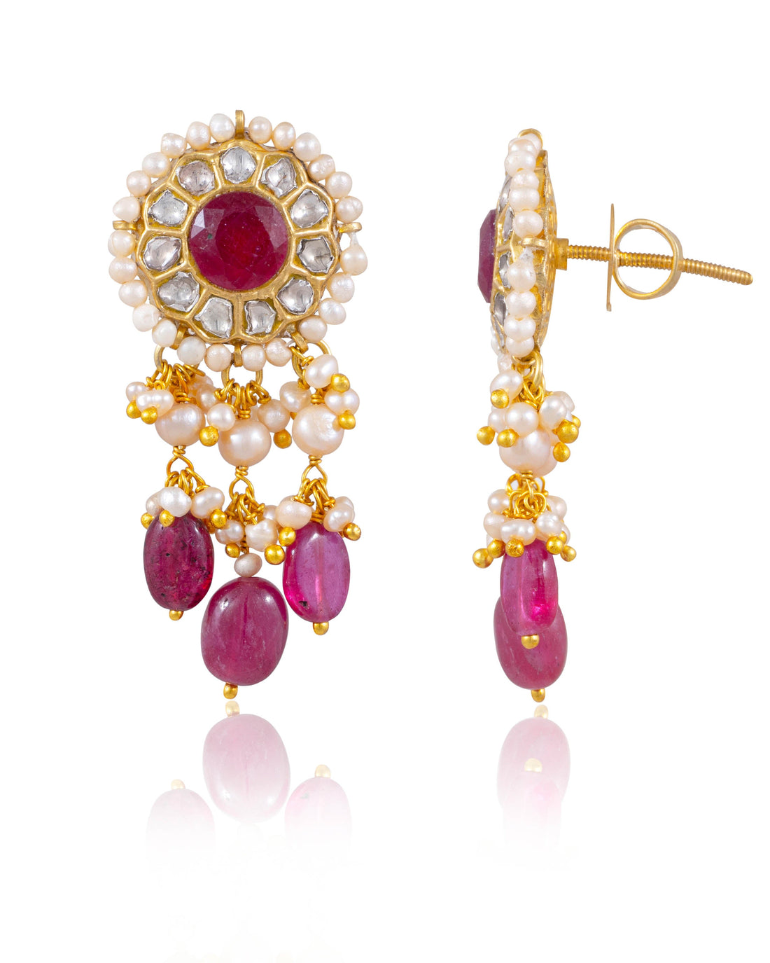 Roshni Choker And Kavita Tops Polki Set