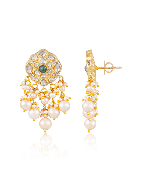 Aaisha Necklace And Aarzu Tops Polki Set