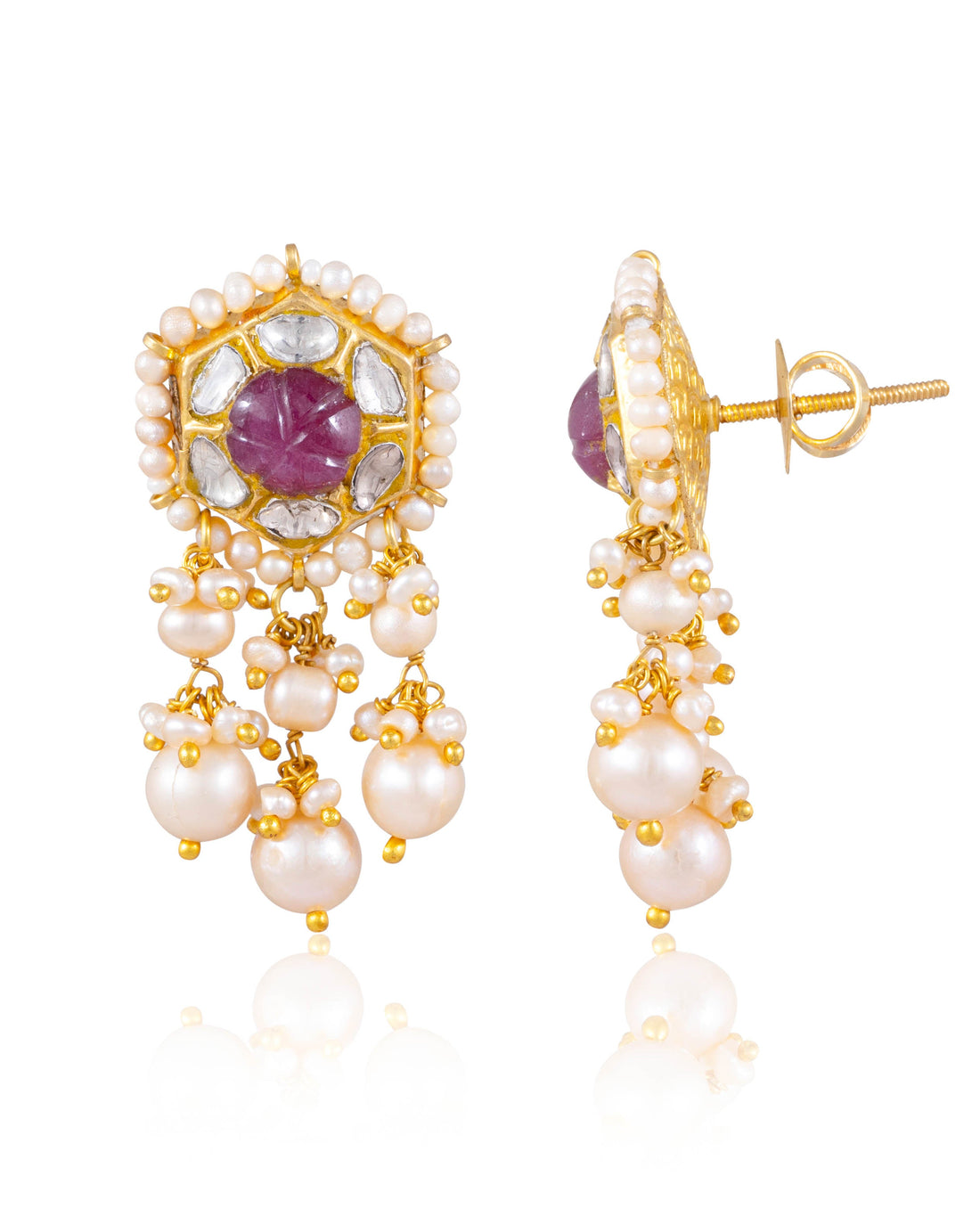 Smiti Necklace And Saloni Tops Polki Set