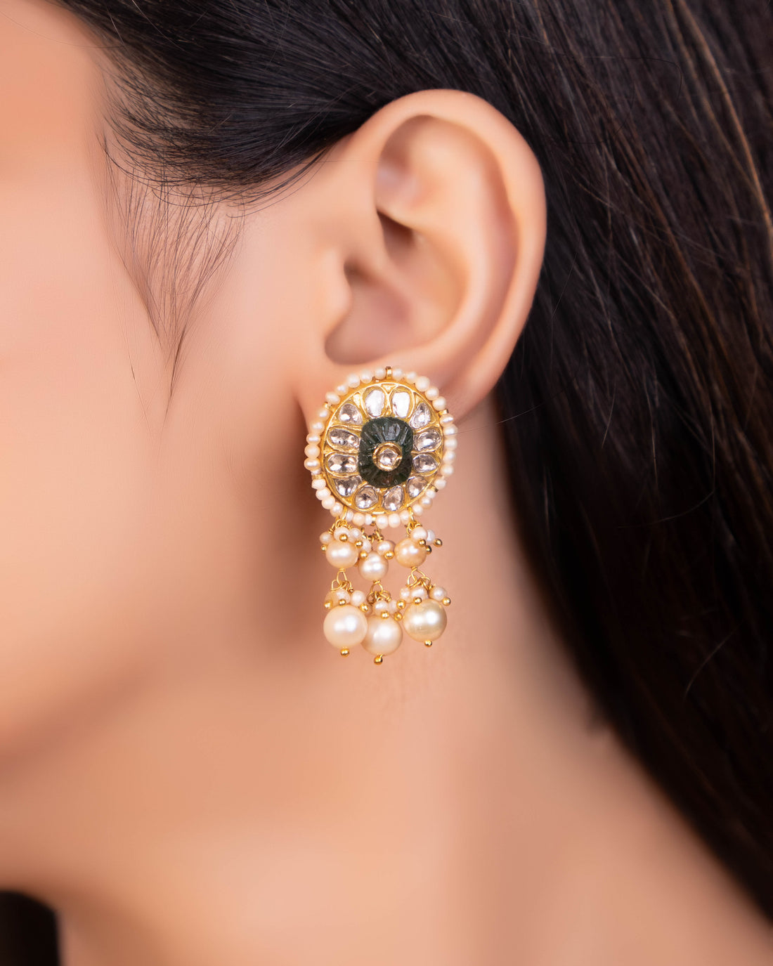 Harshika Necklace And Mokshita Tops Polki Set