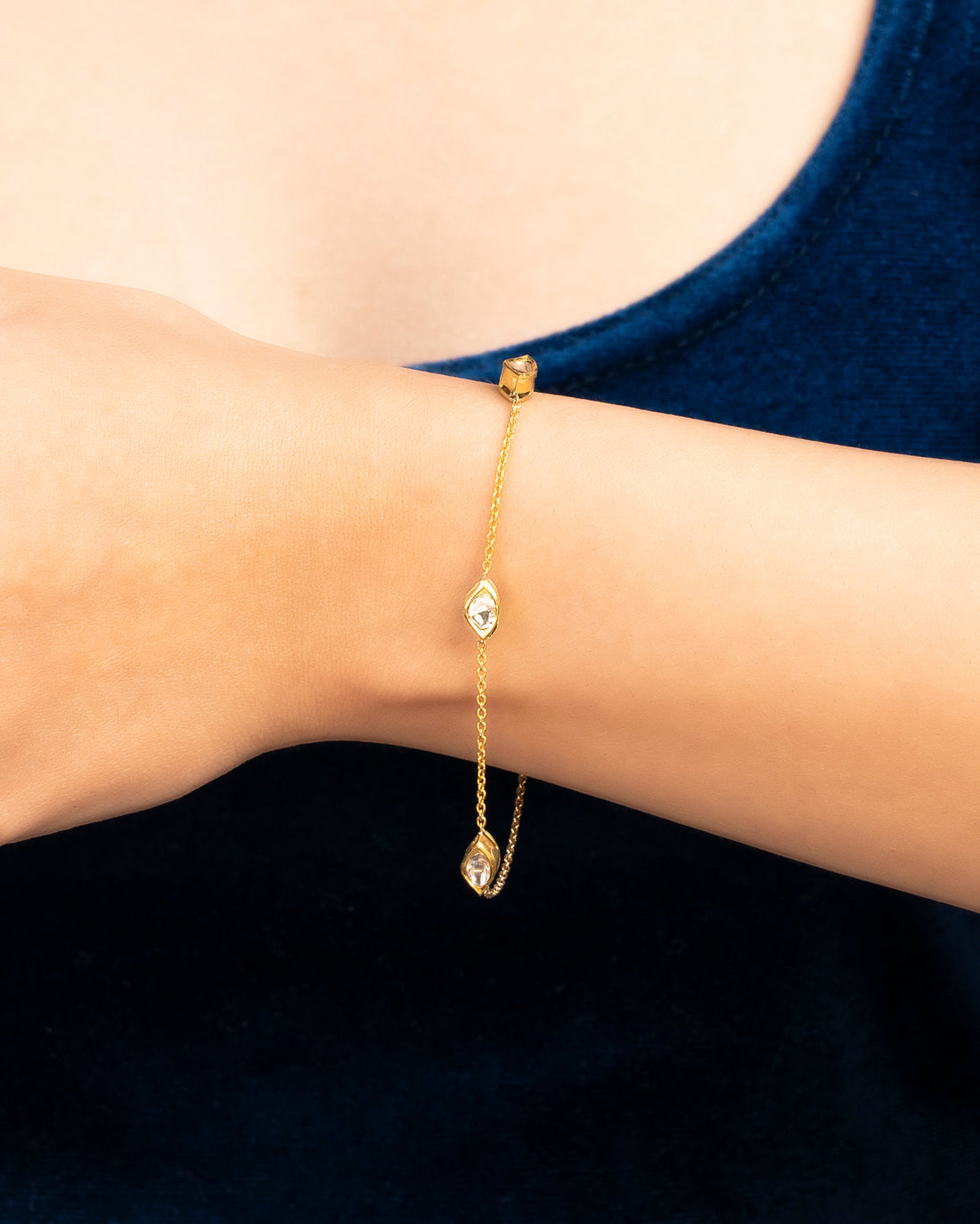 Veena Polki Loose Bracelet
